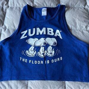 Zumba Fitness x Peanuts High Neck Crop Tank Top